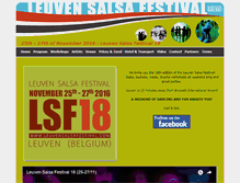 Tablet Screenshot of leuvensalsafestival.com